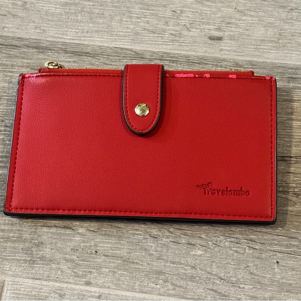Travelambo RFID Blocking Red
Saffiano Leather Wallet Slim
Travel Organizer